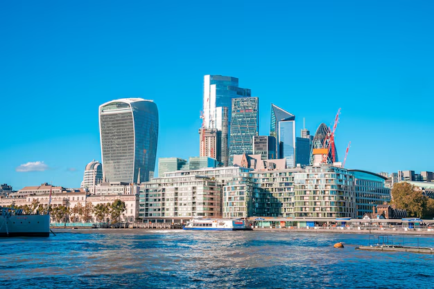 Vista da City de Londres, centro financeiro